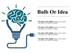 Bulb or idea ppt examples slides