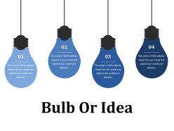 Bulb or idea ppt file layouts