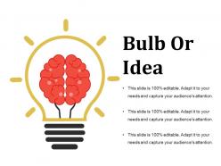 Bulb or idea ppt images template 2