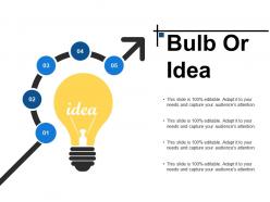 Bulb or idea ppt infographic template example