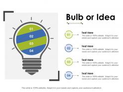 Bulb or idea ppt inspiration backgrounds