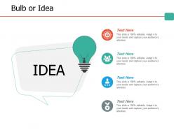 55089925 style variety 3 idea-bulb 4 piece powerpoint presentation diagram infographic slide