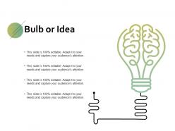 Bulb or idea ppt powerpoint presentation diagram images