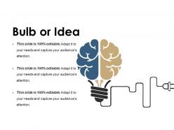 Bulb or idea ppt show