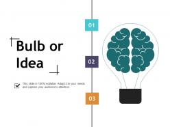 Bulb or idea ppt show graphic tips