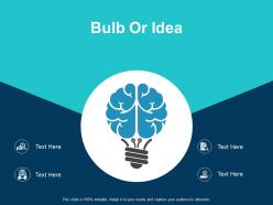 Bulb or idea ppt show shapes