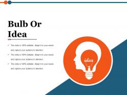 Bulb or idea ppt slide themes