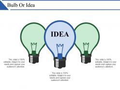Bulb or idea ppt slides download