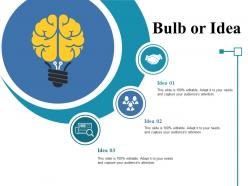 Bulb or idea ppt styles example introduction