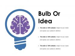 Bulb or idea ppt styles vector