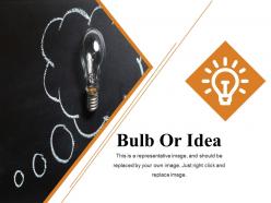 Bulb or idea ppt summary graphics