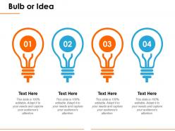 Bulb or idea ppt themes