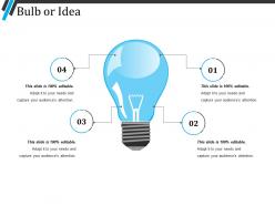Bulb or idea presentation images