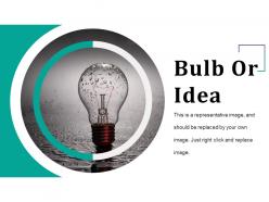 Bulb or idea presentation outline