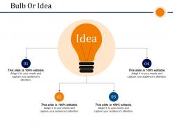 Bulb or idea presentation powerpoint templates