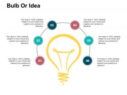 Bulb or idea presentation visual aids
