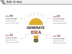Bulb or idea sample of ppt presentation