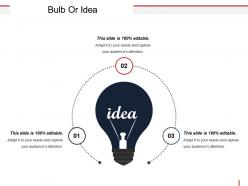 Bulb or idea sample ppt presentation