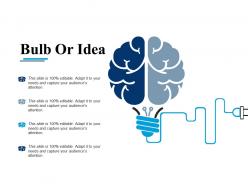 Bulb Or Idea Technology F471 Ppt Infographic Template Graphics Download