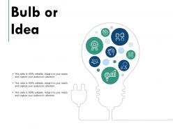 Bulb or idea technology innovation c716 ppt powerpoint presentation summary clipart