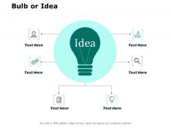 Bulb or idea technology j182 ppt powerpoint presentation file files