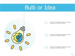Bulb or idea technology k290 ppt powerpoint presentation icon aids