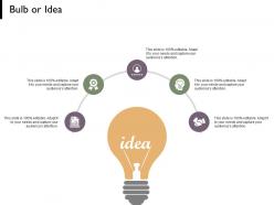 Bulb or idea technology marketing c734 ppt powerpoint presentation pictures show