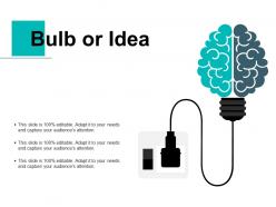 Bulb or idea technology marketing c770 ppt powerpoint presentation summary layout