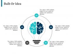 Bulb or idea technology ppt pictures design templates
