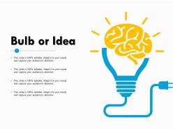 Bulb or idea technology ppt powerpoint presentation diagram ppt