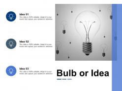 Bulb or idea technology ppt powerpoint presentation file portrait