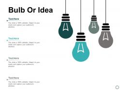 Bulb or idea technology ppt powerpoint presentation inspiration slideshow