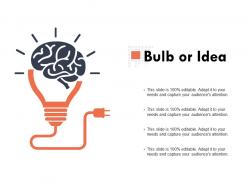 Bulb or idea technology ppt powerpoint presentation outline slides