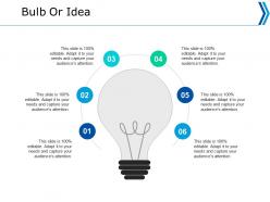 Bulb or idea technology ppt powerpoint presentation portfolio example introduction