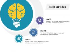 Bulb or idea technology ppt professional design inspiration