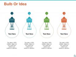 Bulb or idea technology ppt show infographic template