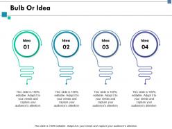 Bulb or idea technology ppt slides graphics tutorials