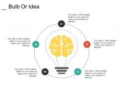 Bulb or idea technology ppt summary example introduction