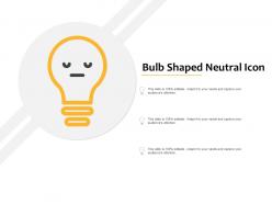 Bulb Shaped Neutral Icon