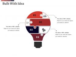 71905666 style variety 3 idea-bulb 4 piece powerpoint presentation diagram infographic slide