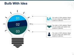 Bulb with idea ppt model