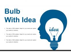 Bulb With Idea Ppt Show Slideshow