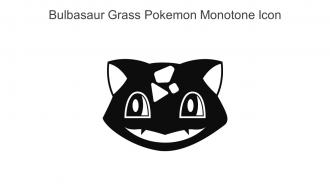 Bulbasaur Grass Pokemon Monotone Icon In Powerpoint Pptx Png And Editable Eps Format