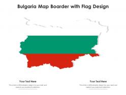Bulgaria map boarder with flag design
