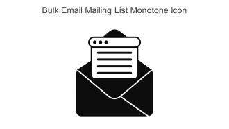 Bulk Email Mailing List Monotone Icon In Powerpoint Pptx Png And Editable Eps Format