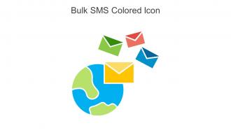 Bulk SMS Colored Icon In Powerpoint Pptx Png And Editable Eps Format