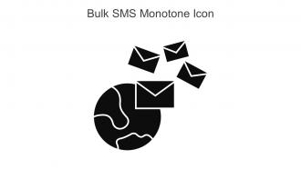Bulk SMS Monotone Icon In Powerpoint Pptx Png And Editable Eps Format