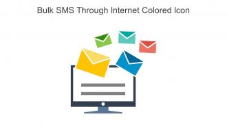 Bulk SMS Through Internet Colored Icon In Powerpoint Pptx Png And Editable Eps Format