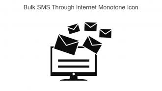 Bulk SMS Through Internet Monotone Icon In Powerpoint Pptx Png And Editable Eps Format