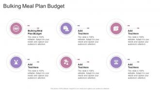 Bulking Meal Plan Budget In Powerpoint And Google Slides Cpb